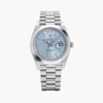 Rolex Day-Date 40 228206 Platinum Ice Blue Dial