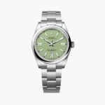 The Rolex Oyster Perpetual 41 with a pistachio dial