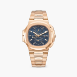 Patek Philippe 40.5mm 5990/1R Travel Time Rose Gold Sunburst Blue Dial