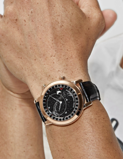 Grand Complications Celestial 44mm Blue Dial Rose Gold on wrist