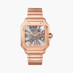Santos de Cartier Rose Gold Skeleton