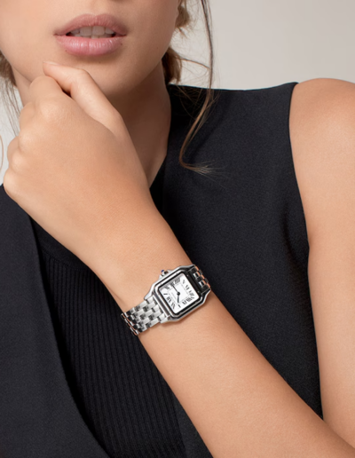 Panthère de Cartier Steel Medium girl wearing