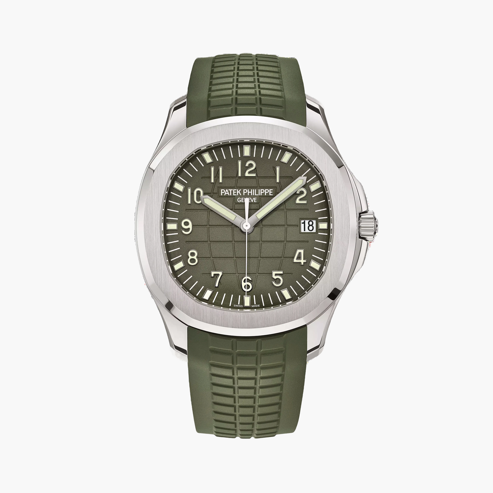 Patek Philippe Aquanaut 5168G White Gold Khaki Green