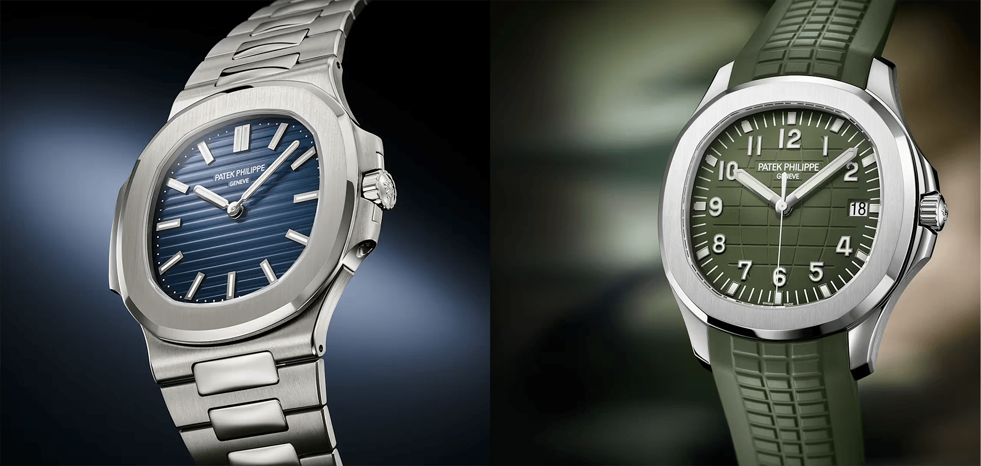 July-Blog-3,-Image-1 Patek Philippe Nautilus and Aquanaut watches side by side in Dubai
