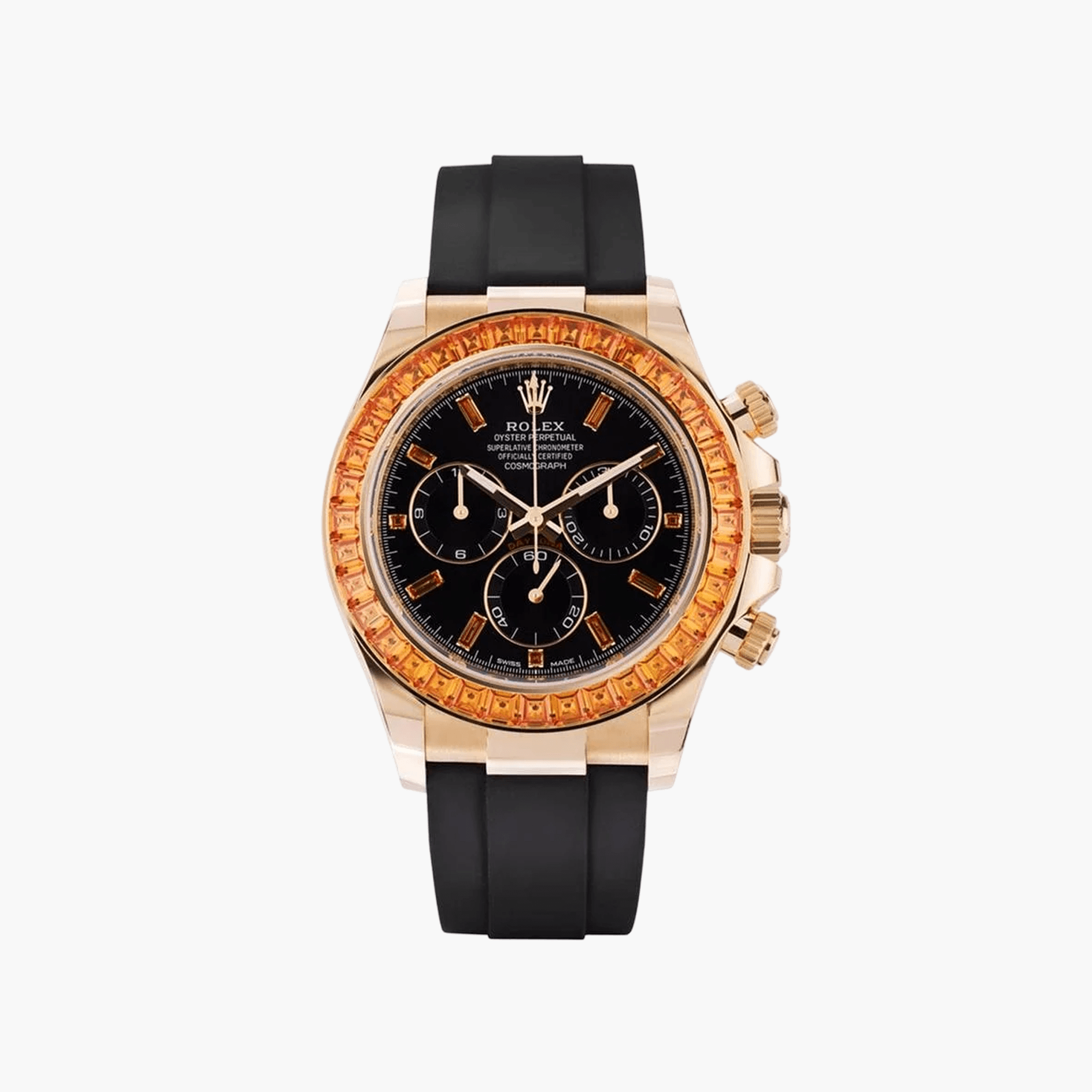 Rolex Cosmograph Daytona Orange Sapphire Bezel 116588SACO